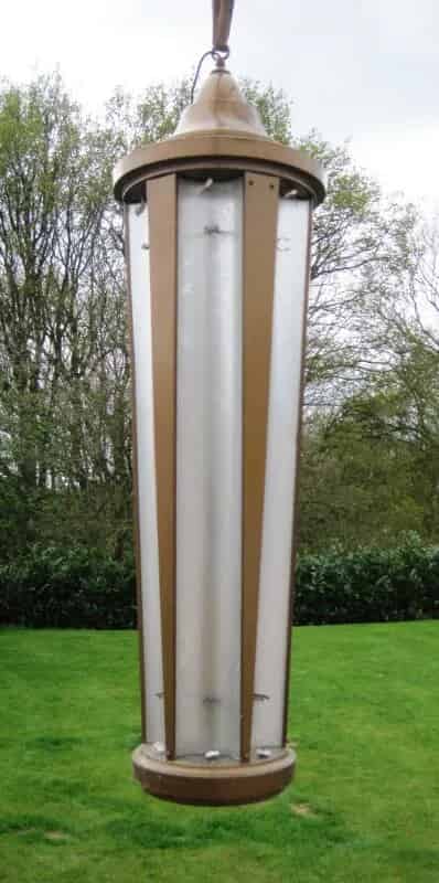Retro 1970s Iconic Reclaimed Hanging Light Fitting