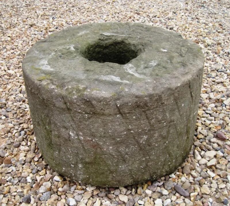 Antique Stone Plinth or Mill Wheel - 5534