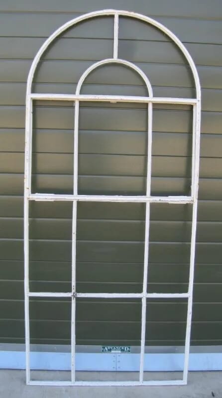 Vintage Cast Iron Arched Window Frame - 5080B