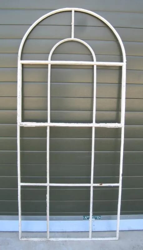 Cast Iron Victorian Arched Window Frame - 5080C