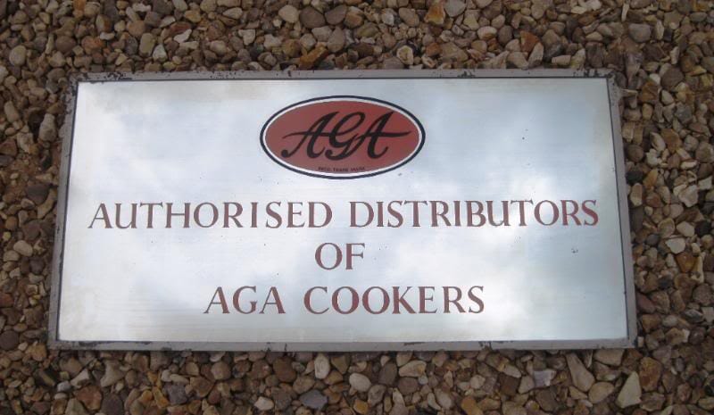 Aga Cooker Distributor Advertising Shop Sign  - 5541