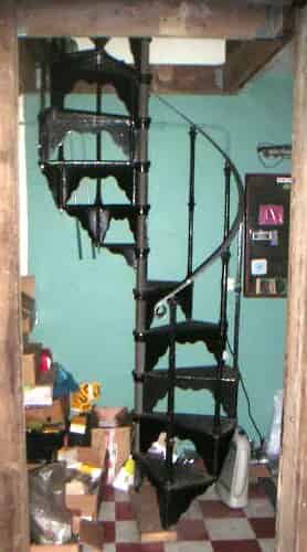 Reclaimed Cast Iron Spiral Staircase