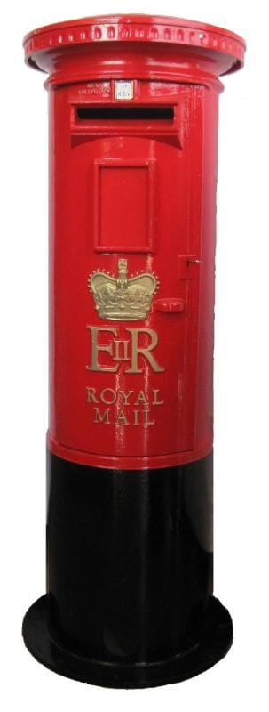 ER Cast Iron Pillar Box Circa 1955 - 4805