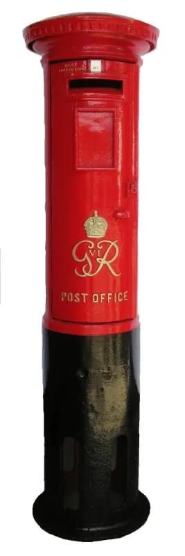 Reclaimed Cast Iron Pillar Box - 5319
