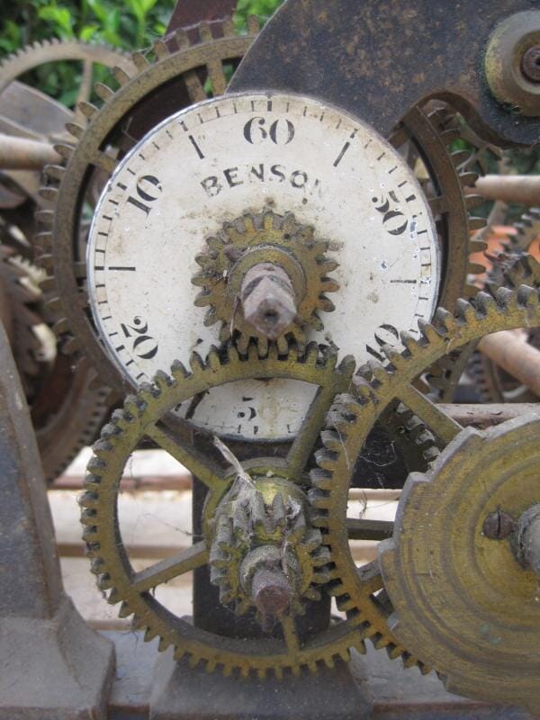 Antique Church Tower Benson Turret Clock Movement - 5547