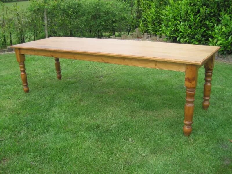 Reclaimed Solid Pine Farmhouse Table - 5413