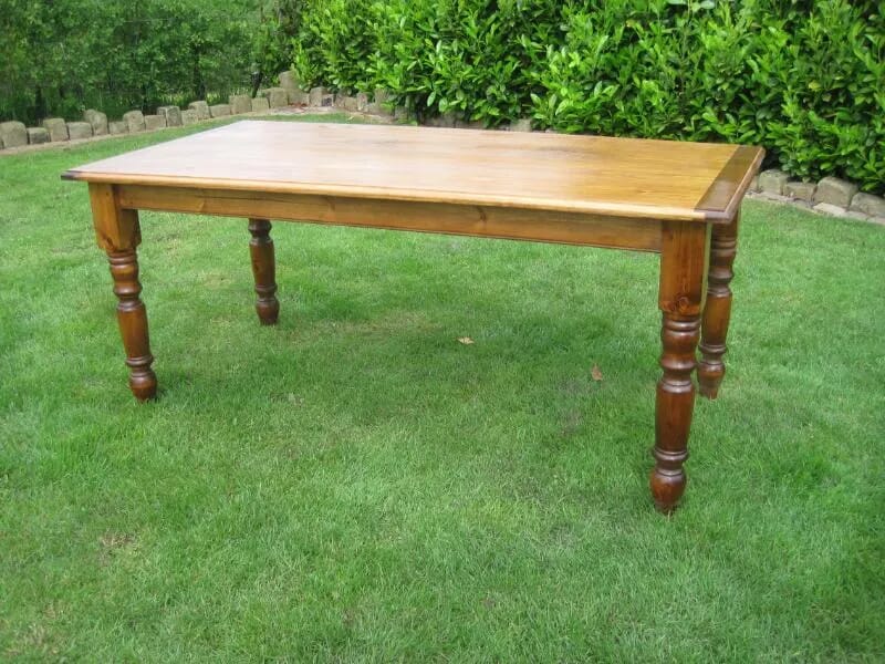 Reclaimed Kitchen Pine Farmhouse Table - 5403a