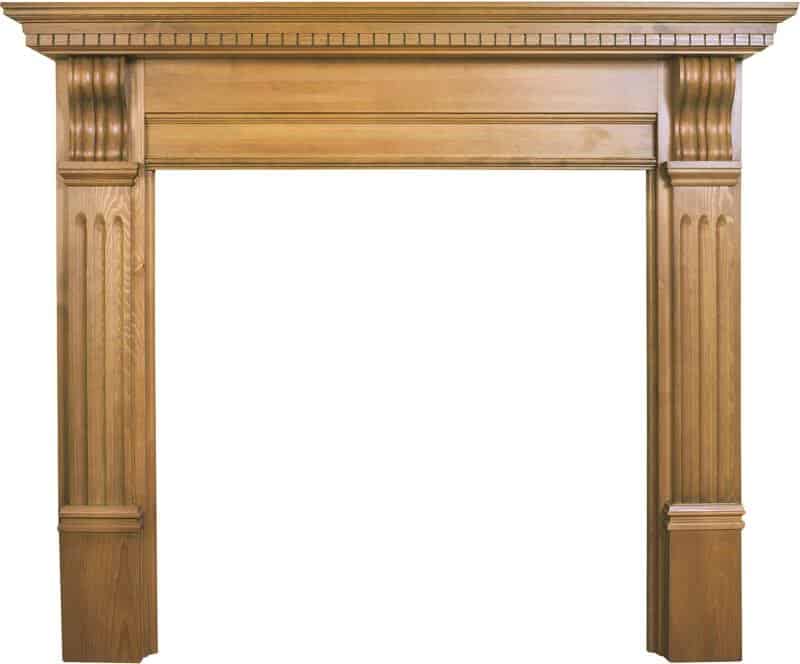 Corbel Waxed Solid Pine Fireplace Surround