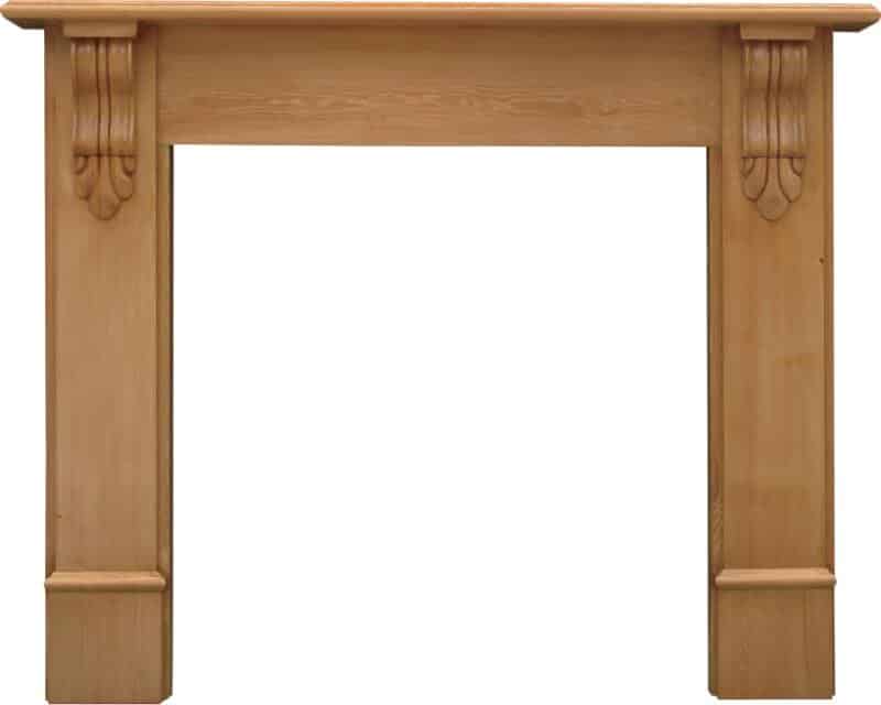 Edinburgh Corbel Waxed Solid Pine Fireplace Surround