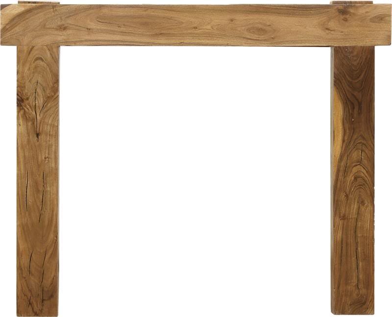 New York Distressed Solid Acacia Fireplace Surround - TH554