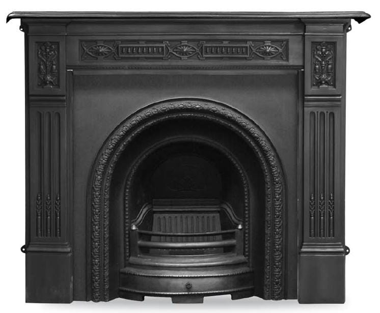 Scotia Black Finish Arched Fire Insert And Surround - RX087/RX121