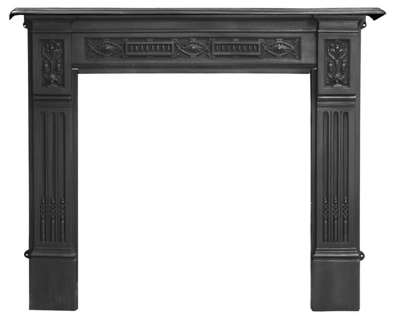The Albert Black Cast Iron Fire Surround - RX121