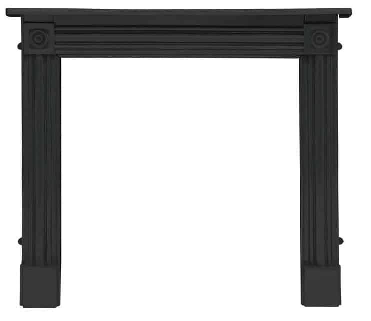 Regent Black Finish Cast Iron Fire Surround
