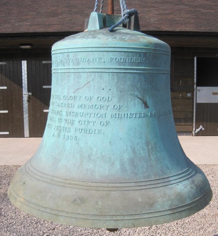 Very Large Antique Bronze Church Bell - 5479