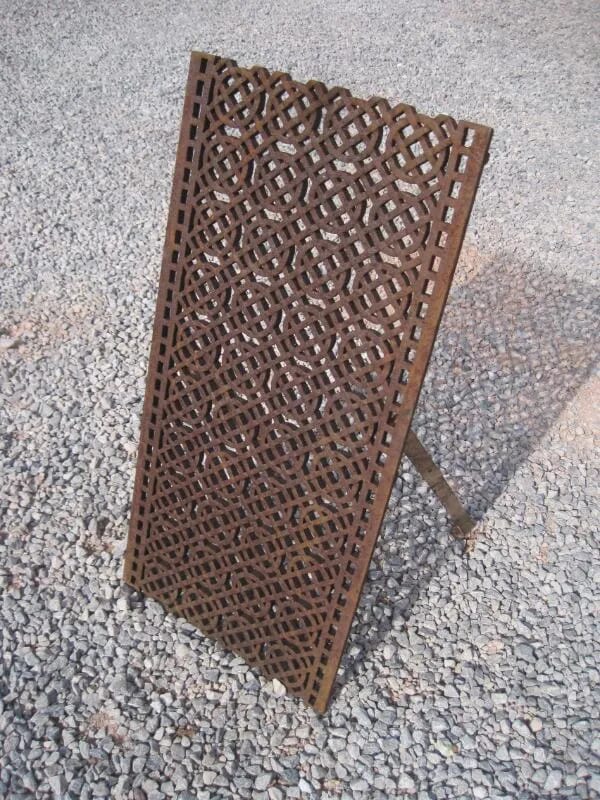 Antique Victorian Cast Iron Floor Grilles or Grids - 5597