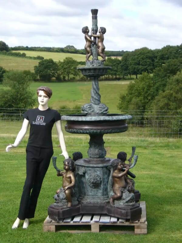 Over 8ft Tall Bronze Fountain - Water Feature - 3030