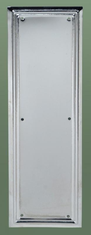 Nickel Lincoln Door Finger Plate - fpin