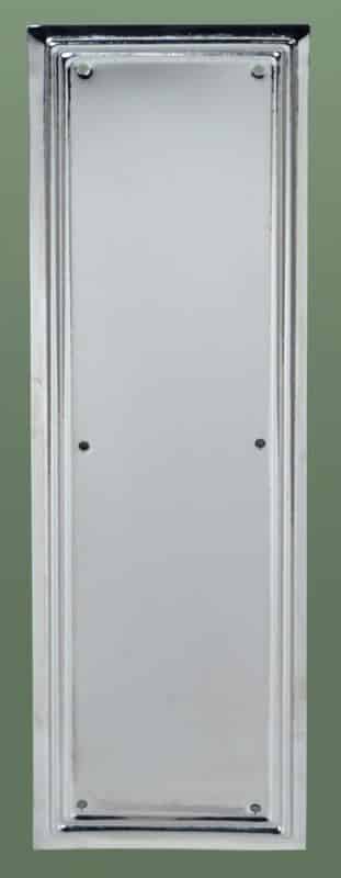 Antique Nickel Lincoln Door Finger Plate