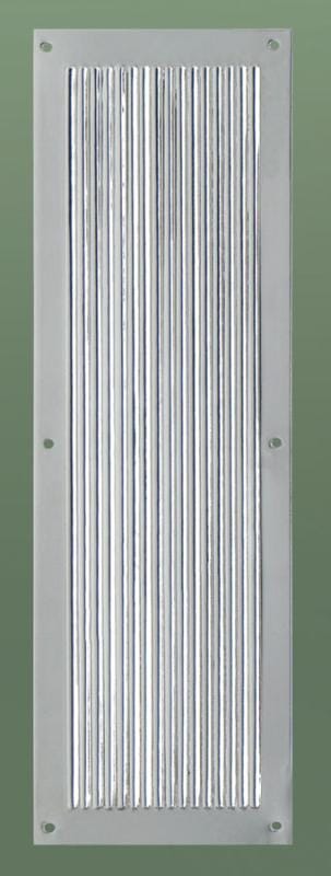 Antique Nickel Reeded Chester Door Finger Plate - fpchn
