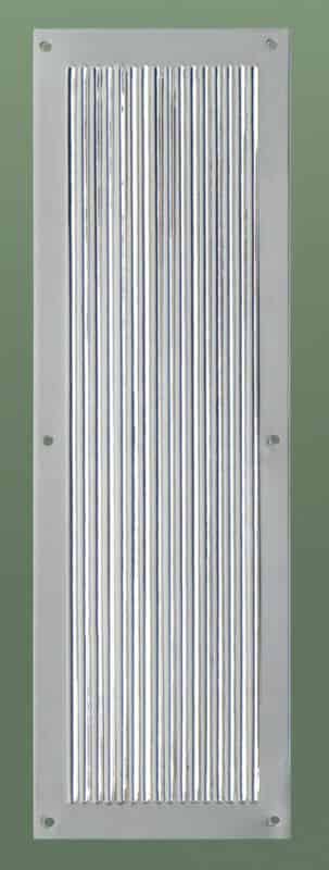 Antique Nickel Reeded Chester Door Finger Plate