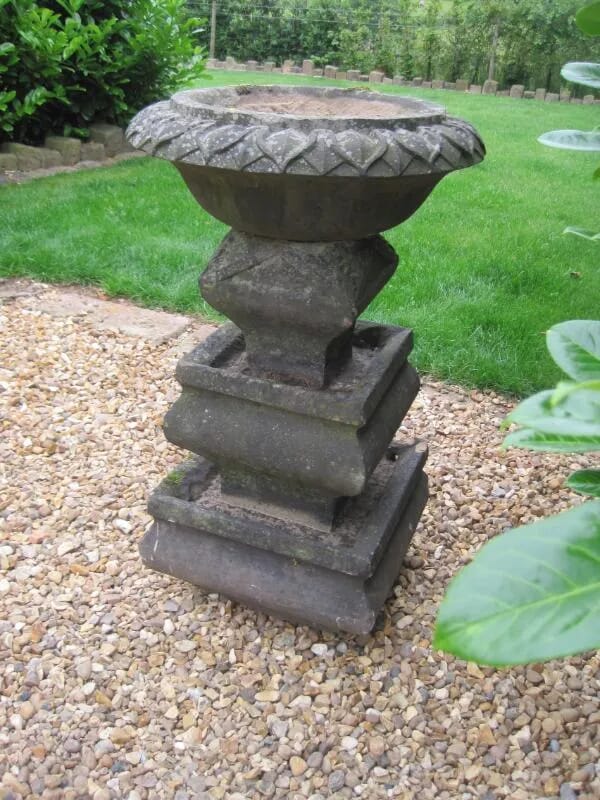 Antique Victorian 3 Tier Yorkstone Garden Planter - 5620