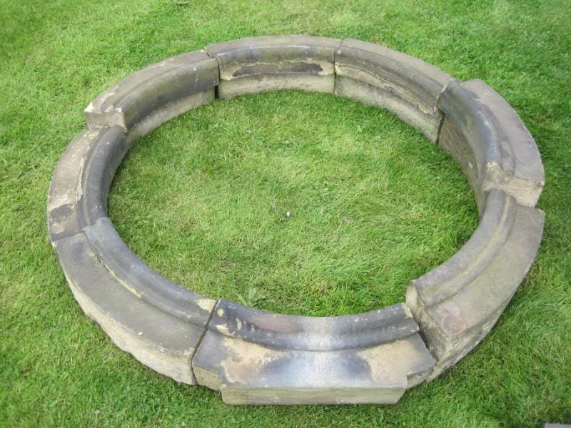 Antique stone clock surround or Herb Garden - 4153a
