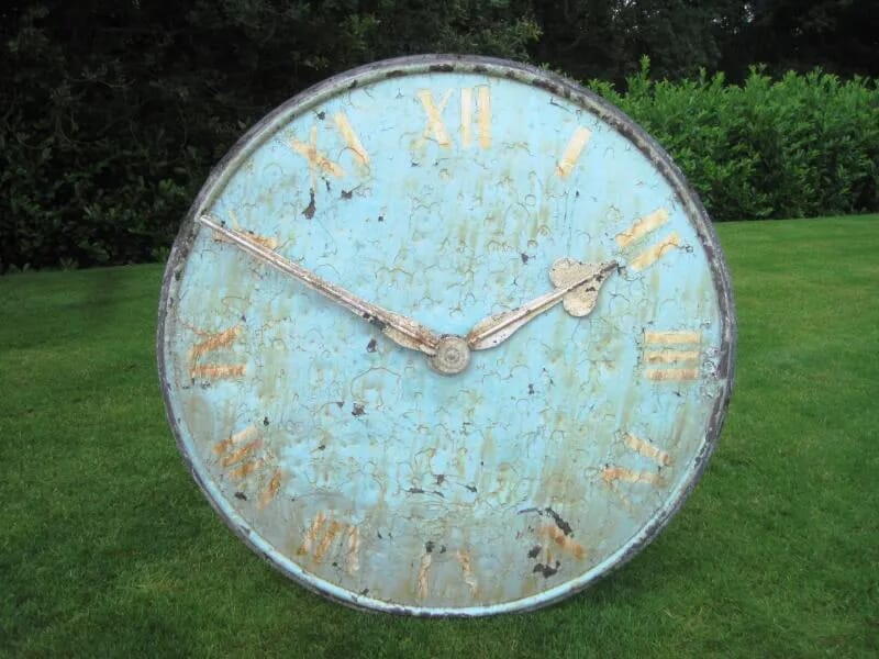 Antique Copper Clock Face  - 4153b