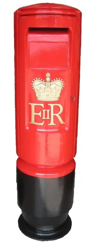 Original Antique Royal Mail Red Pillar Box - 5604
