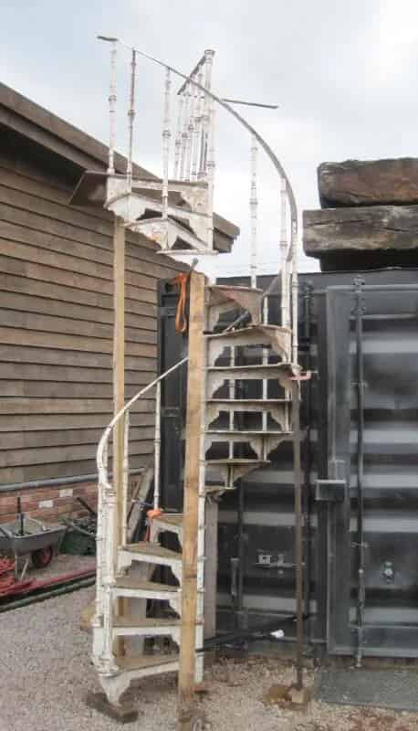 Antique Victorian Cast Iron Spiral Staircase