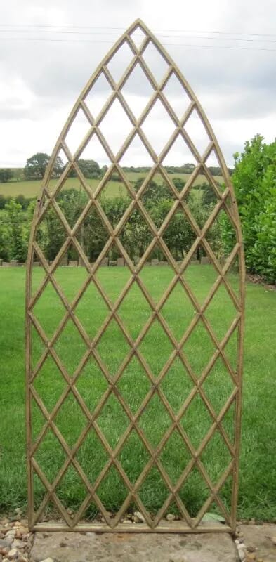 Antique Cast Iron Gothic Arched Window Frame - 5602