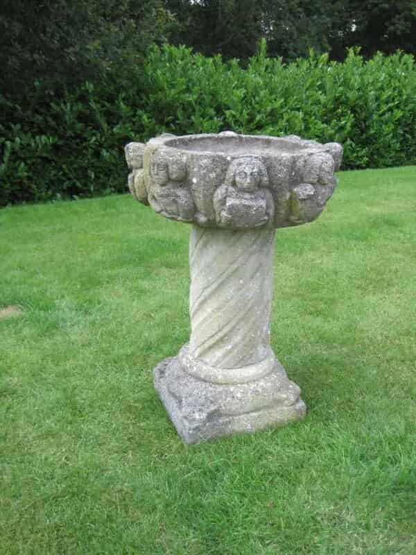 Vintage Garden Bird Bath or Planter