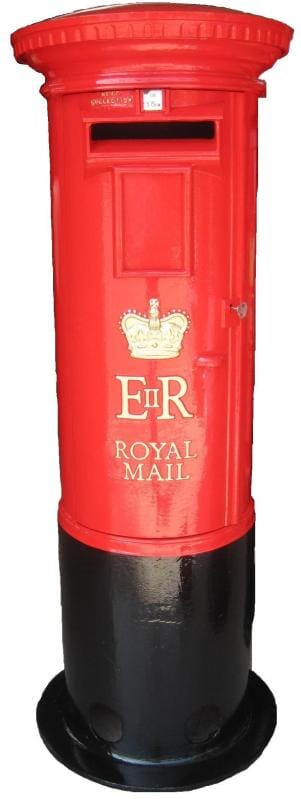 Original Cast Iron Pillar Box ERII - 5606