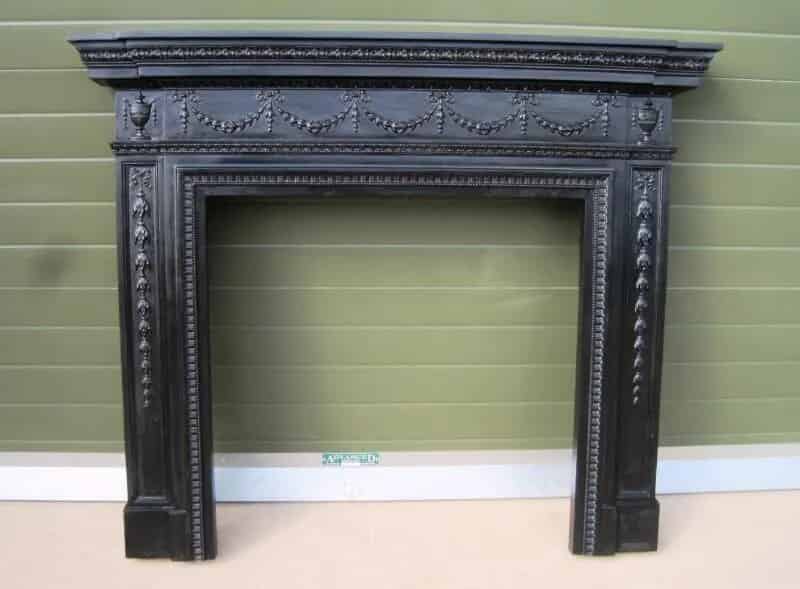 Antique Rotherham Cast Iron Fire Surround