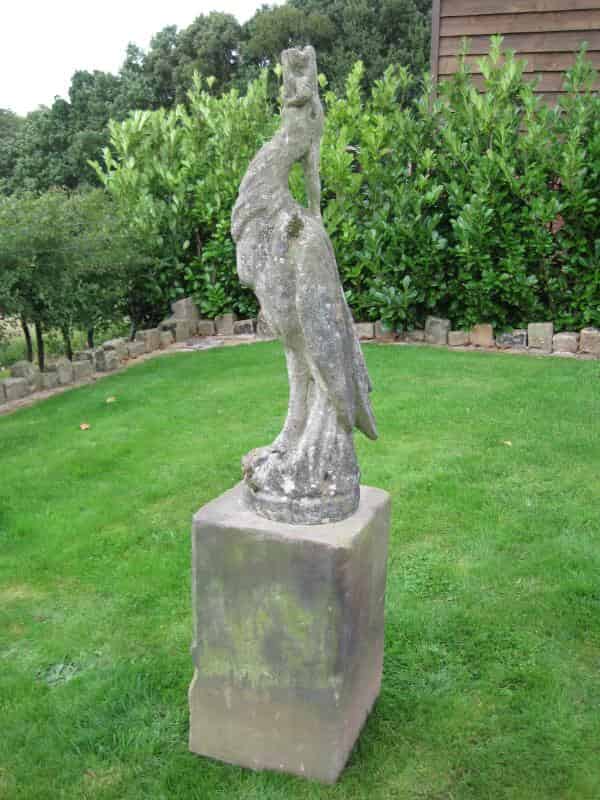 Antique Heron Fountain - Water Feature