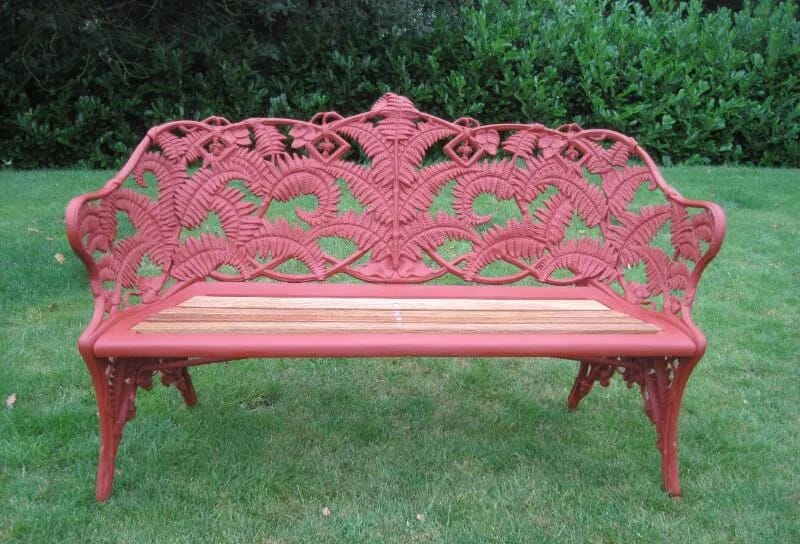 Coalbrookdale Fern & Blackberry Pattern Garden Bench - 5618