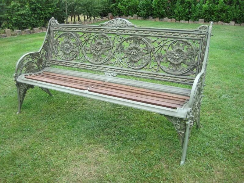 Coalbrookdale Horse Chestnut Pattern Garden Bench - 4671