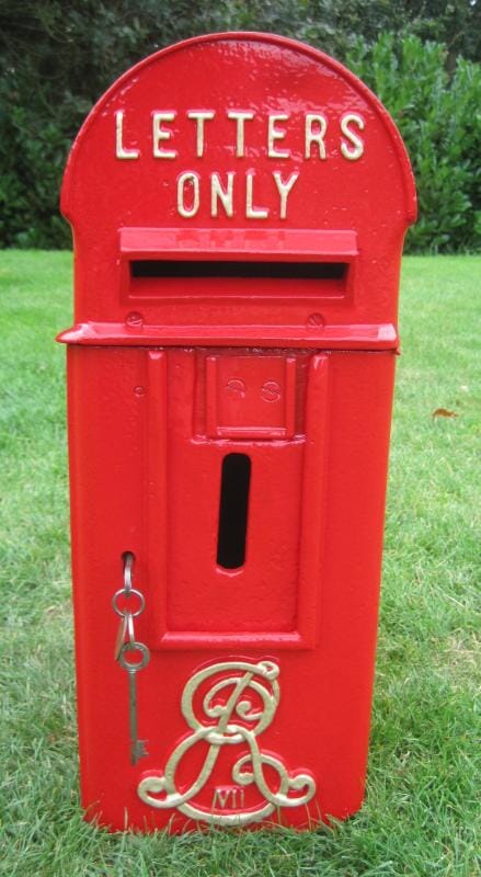 Original Edward VII Pole Mounted Post Box - 5012