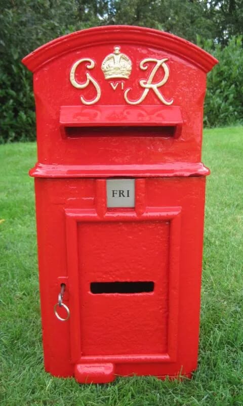 George VI Pole Mounted Post Box - 5177