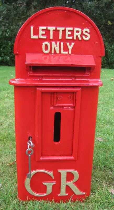 Antique Pole Mounted GR Original Post Box - 5095