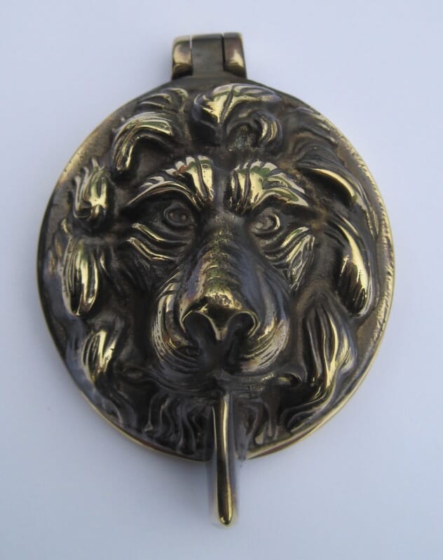 Lions Head Knocker For Yale Locks - clhab