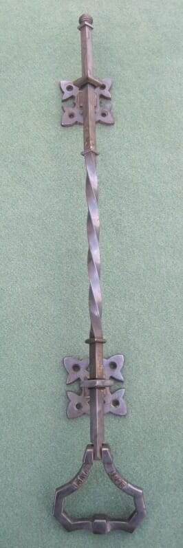 Lichfield Servants Antique Black Door Bell Pull - bplib