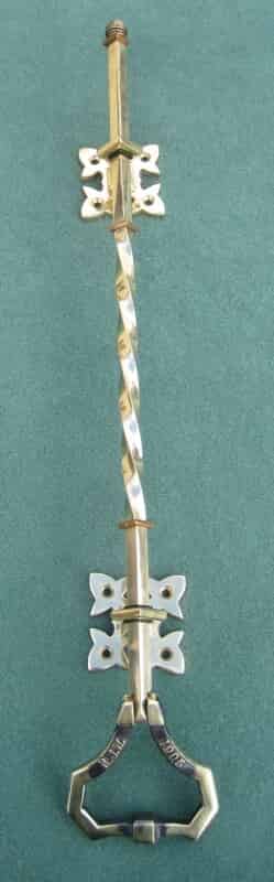 Antique Brass Lichfield Servants Bell Pull