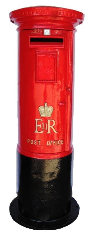ER Cast Iron Pillar Box - 5318