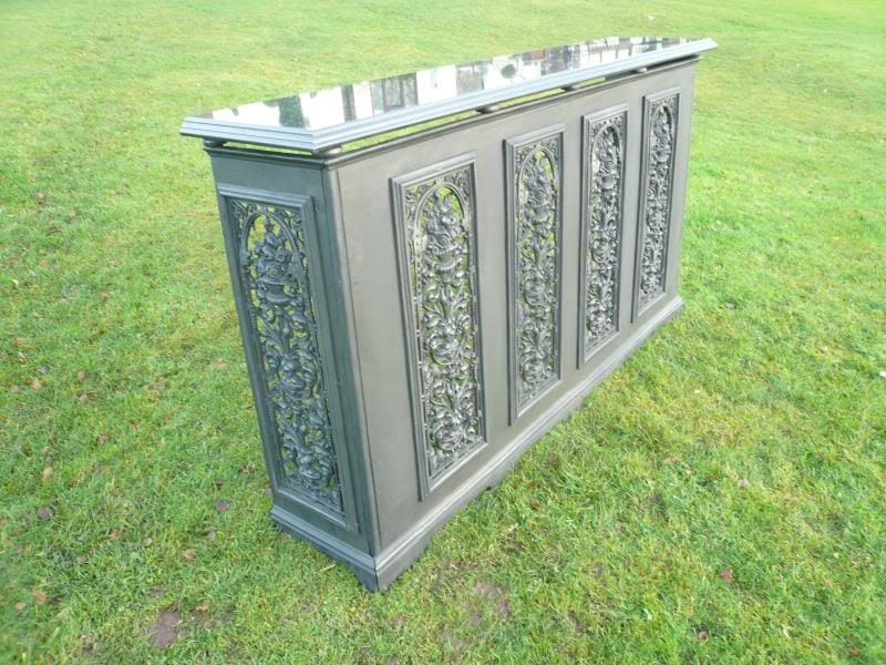Cast Iron Radiator Cover With Granite Top - RX152