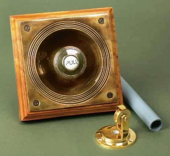 Antique Solid Brass Claverley Servants and Butlers Bell Pull