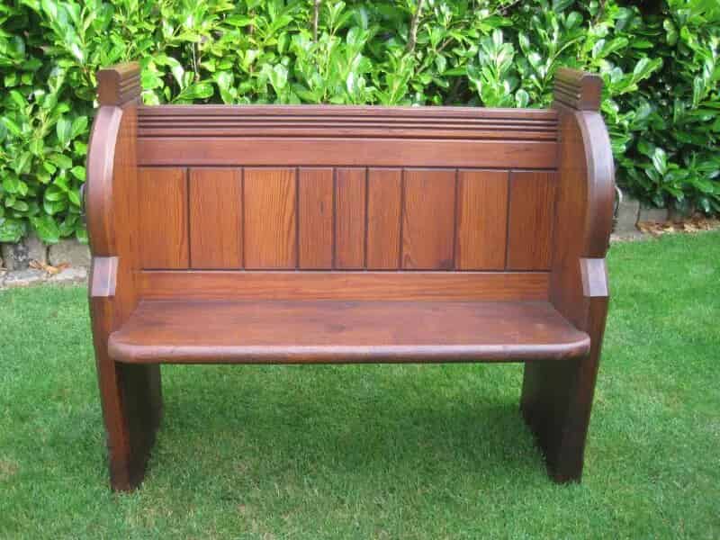 Antique Pine Church Pew