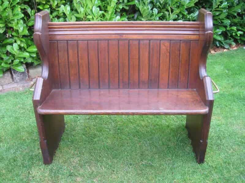 Antique Pine Church Pew