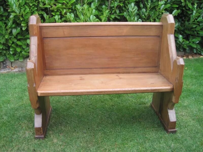 Antique Pine Church Pew 48" Long - 5698
