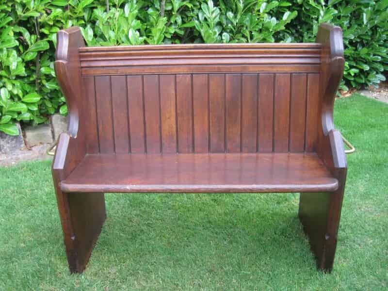Antique Pine Church Pew