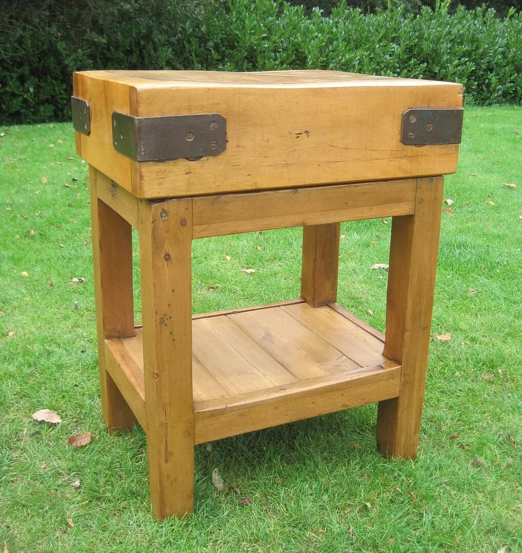 Antique Decorative Butchers Chopping Block - 5688